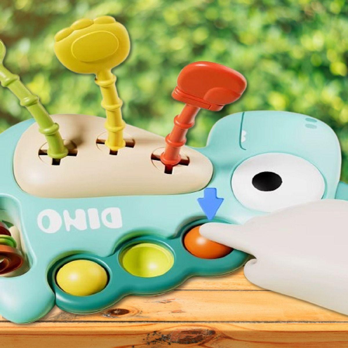 Set 2 Mordedor Forma Dinosaurio Denticion Sensorial Bebe Lau-7