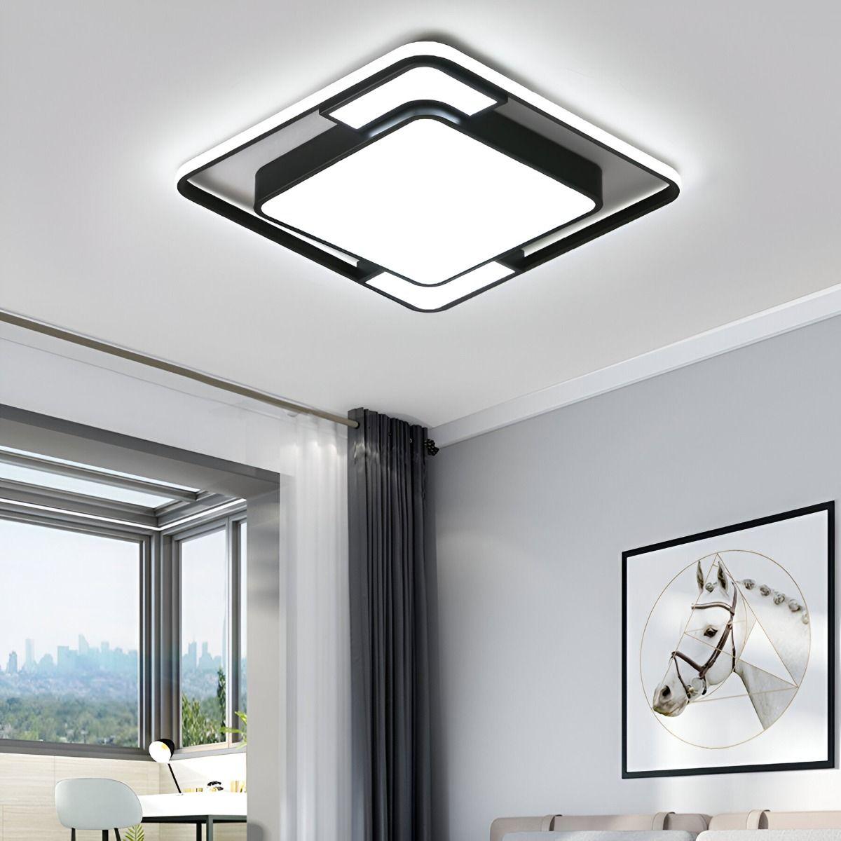LÁMPARA DE TECHO LED Moderna Empotrada Minimalista-9