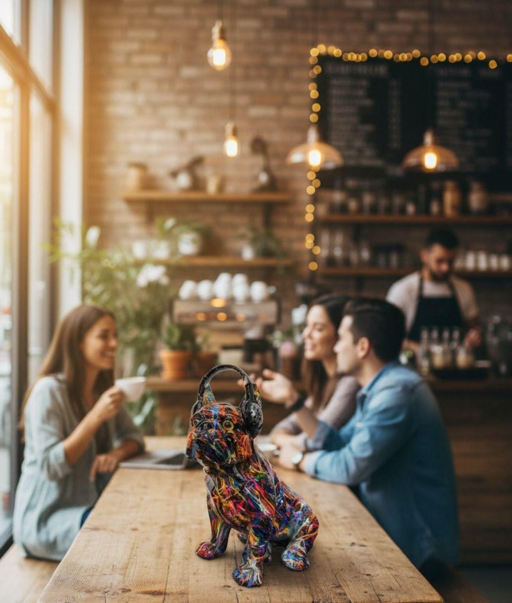 Estatua Decorativa Bulldog Urbano Vanguardista Adorno Jhn-4