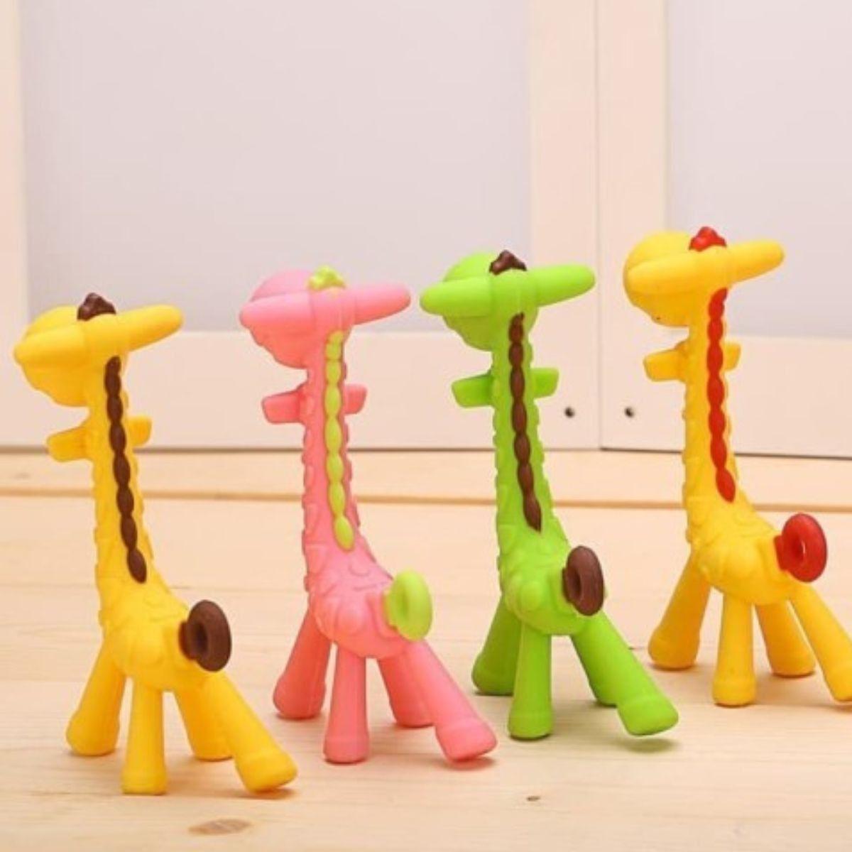 Set 2 Mordedor Forma Jirafa Rasca Encías Bebé Suave Jhn-4