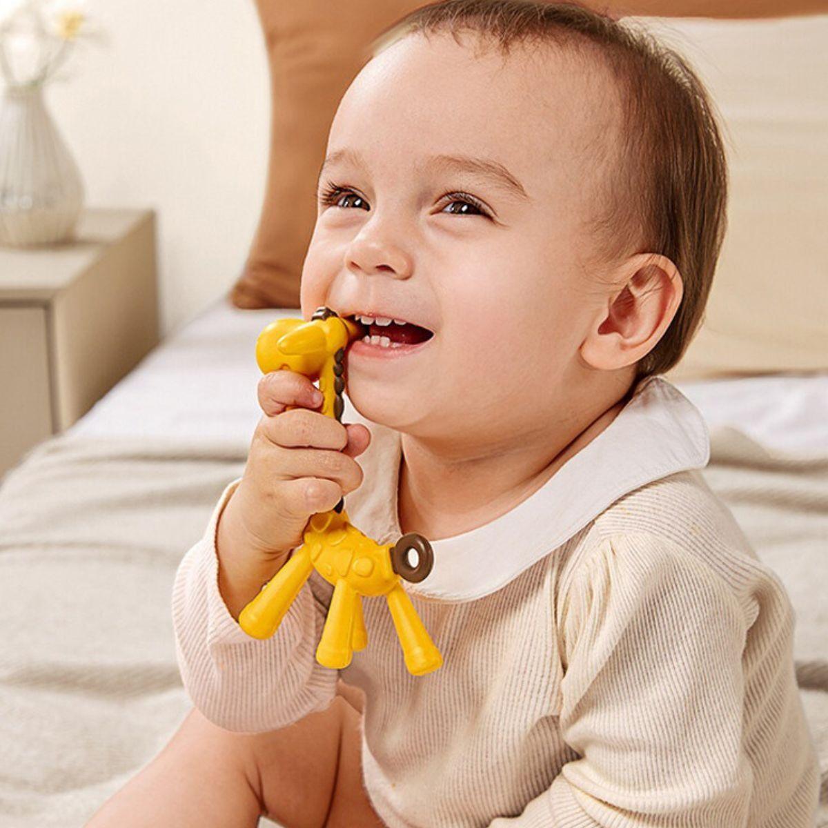 Set 2 Mordedor Forma Jirafa Rasca Encías Bebé Suave Jhn-9