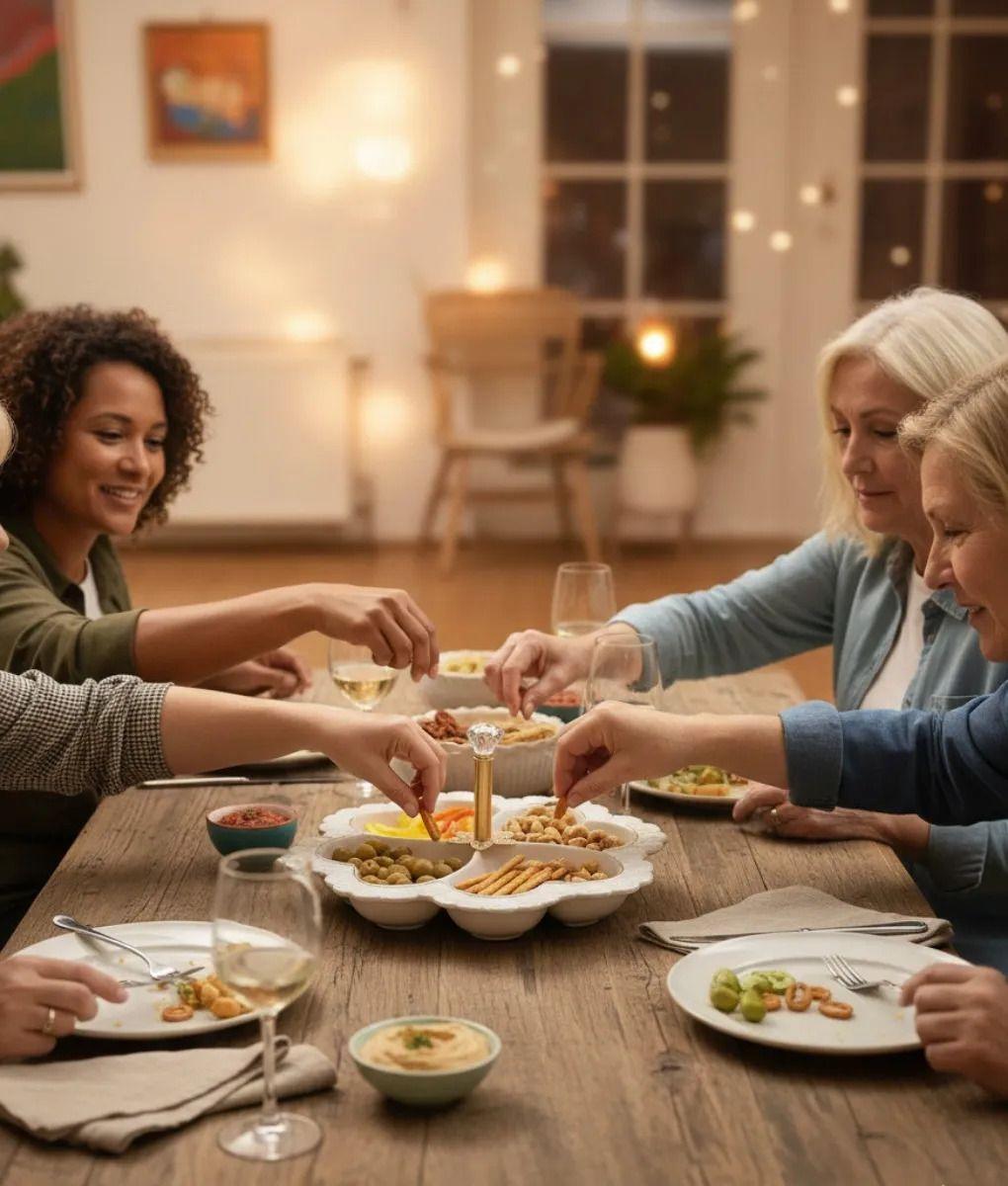 Bandeja Decorativa Servir Adorno Diseño Corazones Jhn-5