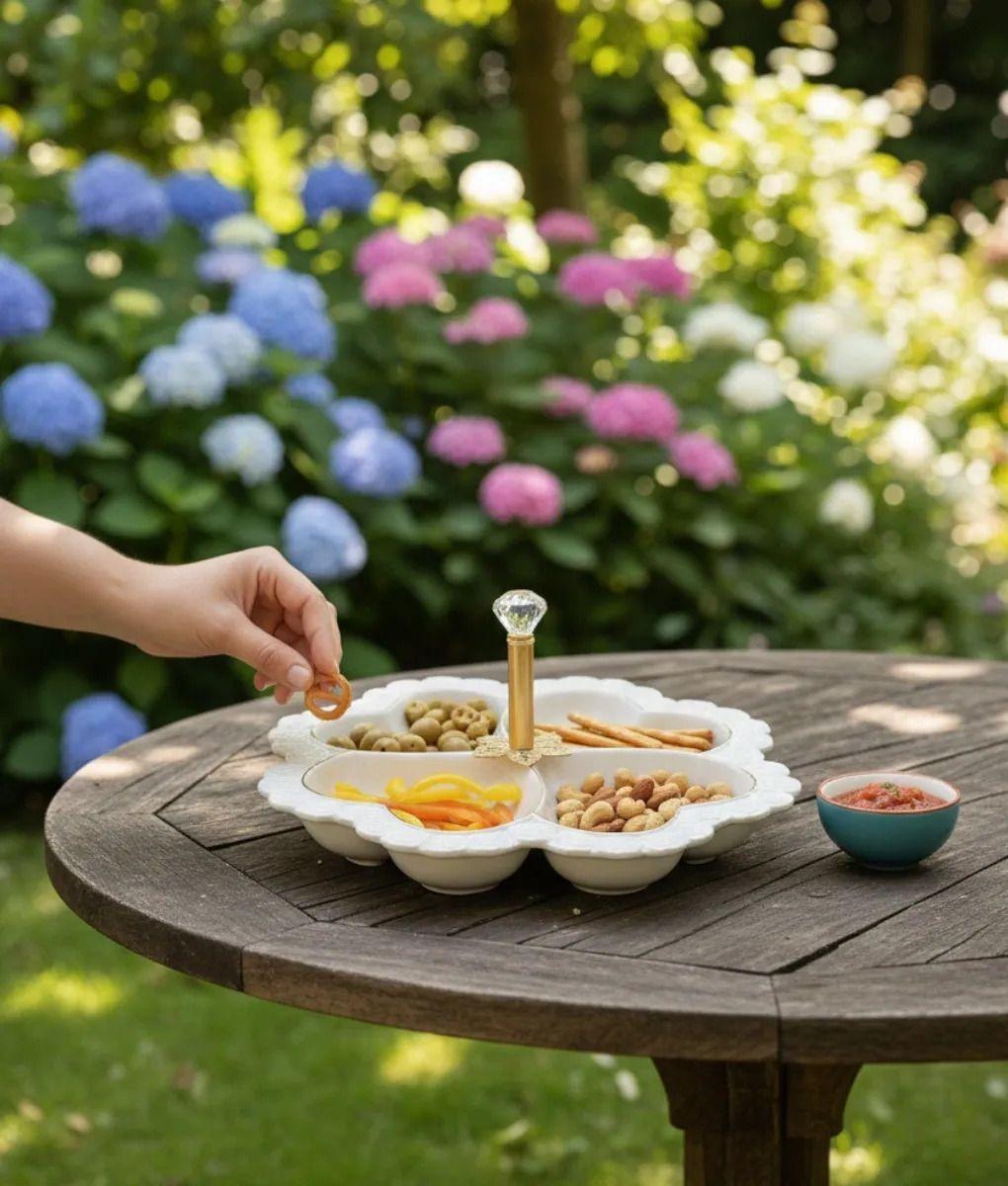 Bandeja Decorativa Servir Adorno Diseño Corazones Jhn-7