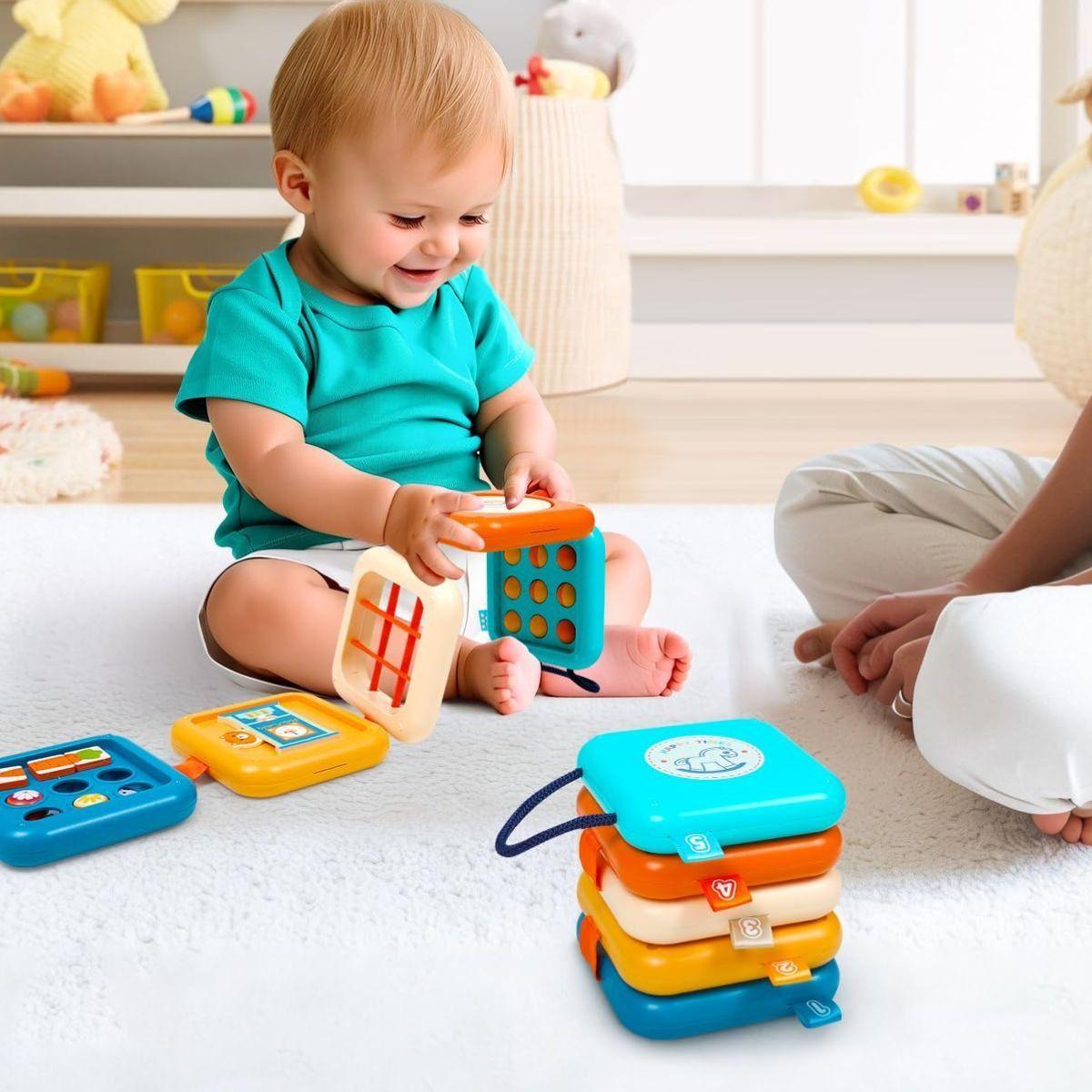 TABLERO SENSORIAL ACTIVIDADES 8 EN 1 MONTESSORI BEBE LAU-2