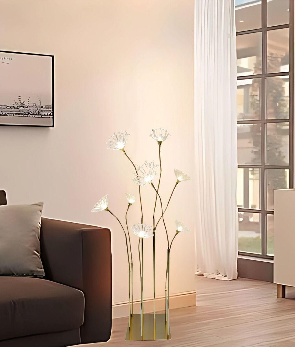 Lámpara Decorativa Pie Moderna Floral Iluminación Hogar Jhn-5