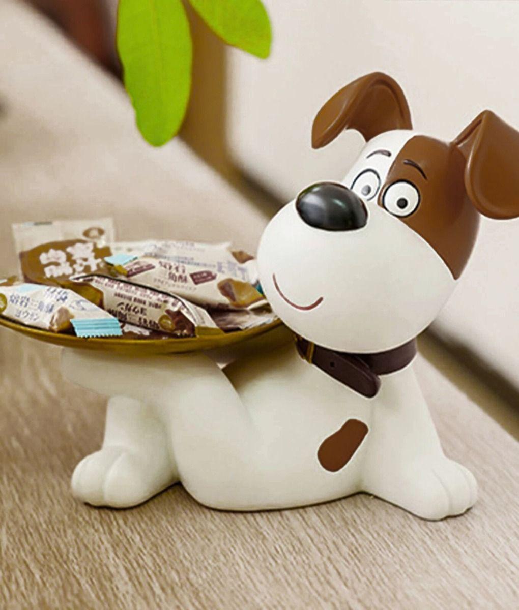 Figura Decorativa Estatua Perro Organizador Bandeja Jhn-6