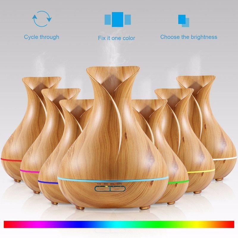 Difusor Ultrasónico Humidificador Aromaterapia Remoto Rondon-9