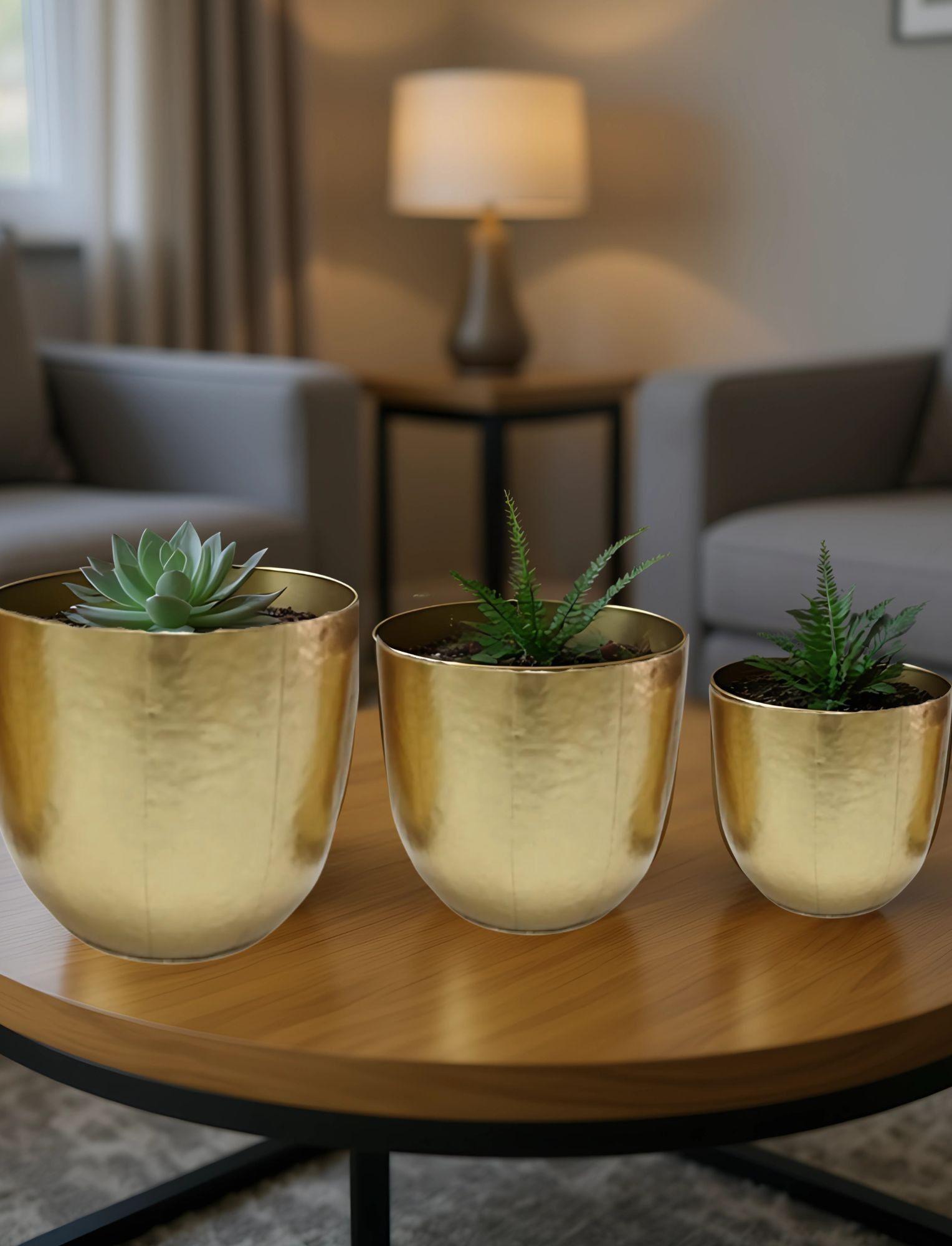 Set 3 Maceta Decorativa Multifuncional Elegante Versátil Jhn-5