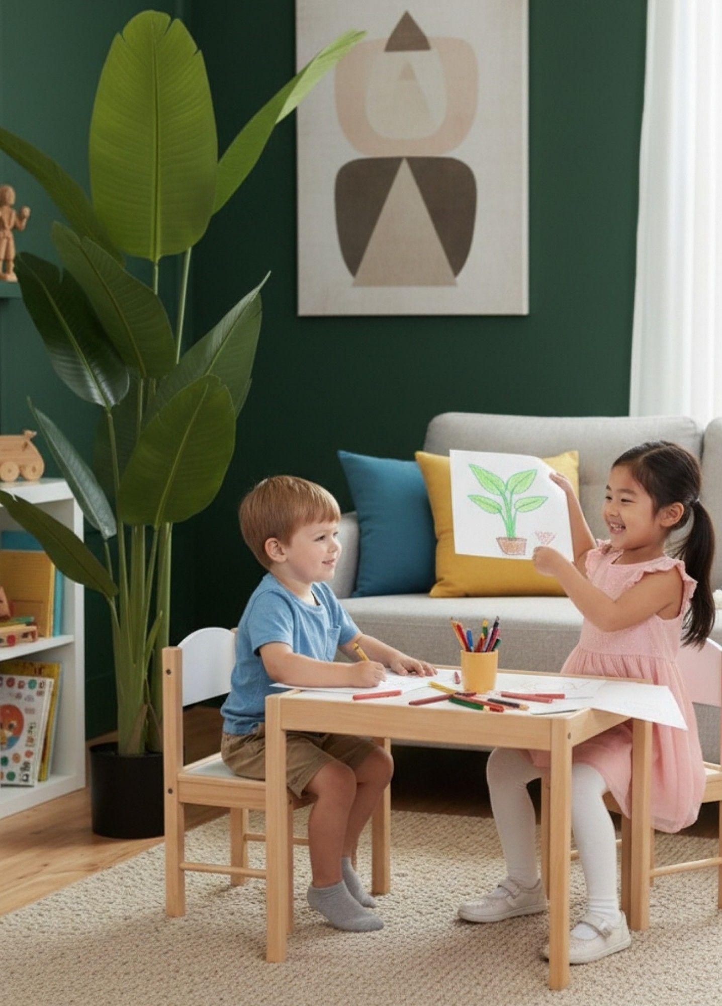 Planta Artificial Decorativa Ave de Paraíso Adorno Hogar Jhn-3