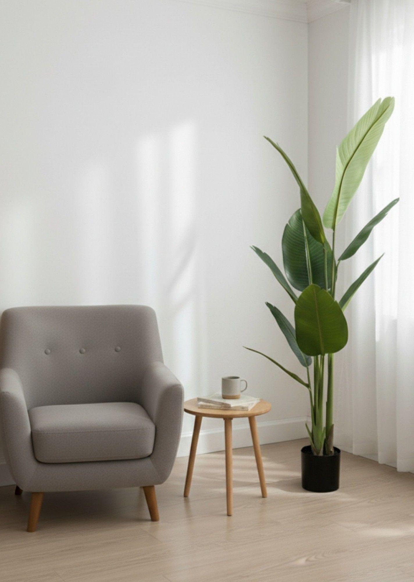 Planta Artificial Decorativa Ave de Paraíso Adorno Hogar Jhn-4