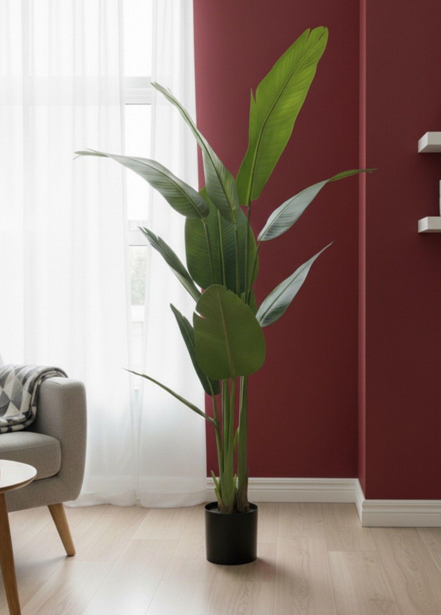 Planta Artificial Decorativa Ave de Paraíso Adorno Hogar Jhn-5