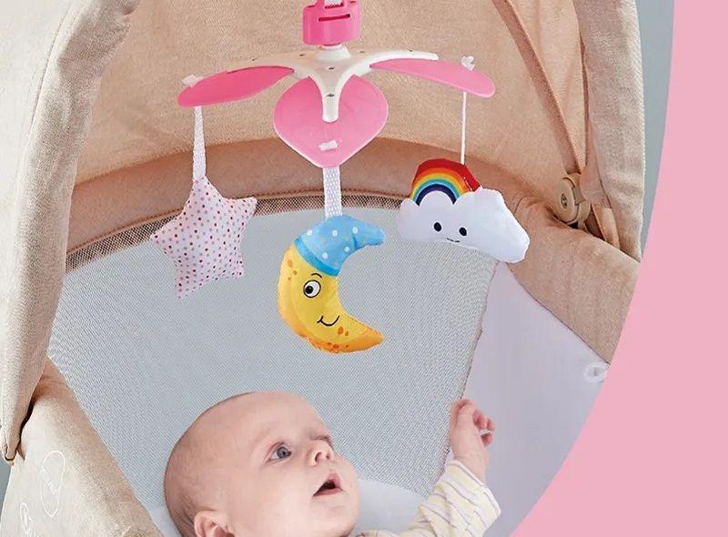 MOVIL PARA CUNA SONAJERO MUSICAL GIRATORIO BEBE LAU-3