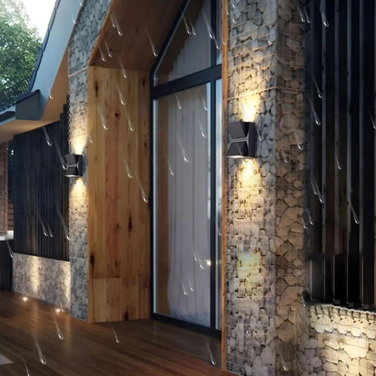 Lámpara Aplique Pared Exterior Led Bidireccional Moderna ALJ-2