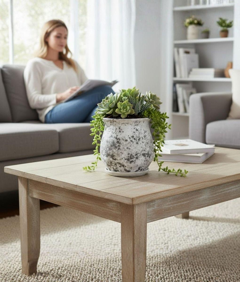 Maceta Decorativa Base Funcional Jardín Hogar Adorno Jhn-2