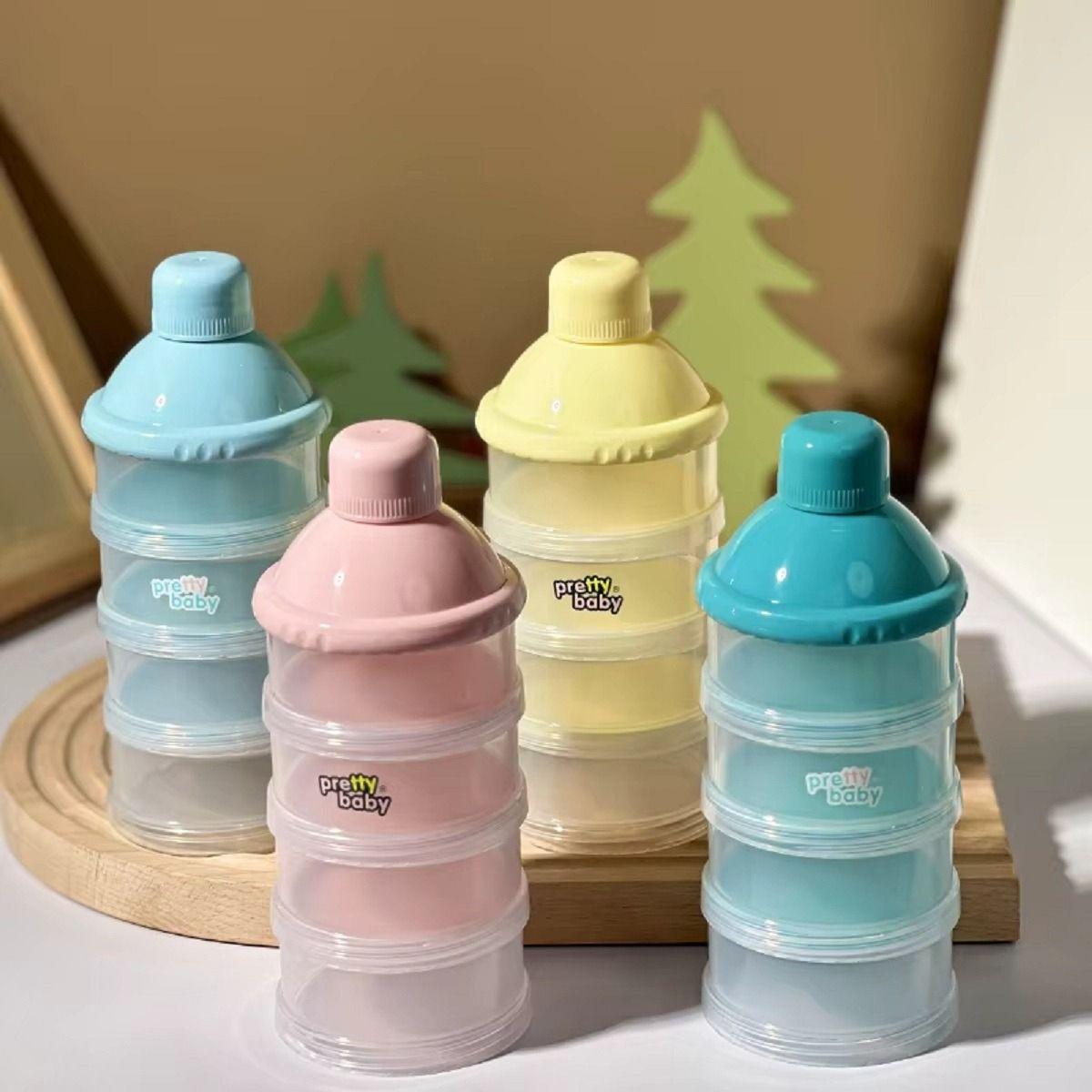 Set 5 Dosificador Dispensador Portatil Leche Bebe Lau-1