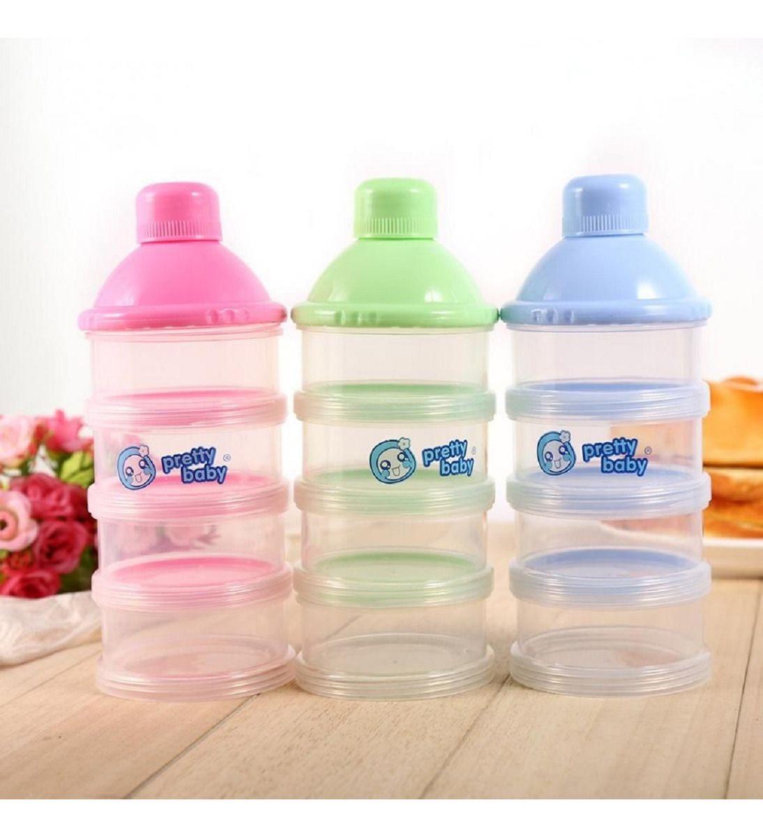 Set 5 Dosificador Dispensador Portatil Leche Bebe Lau-6