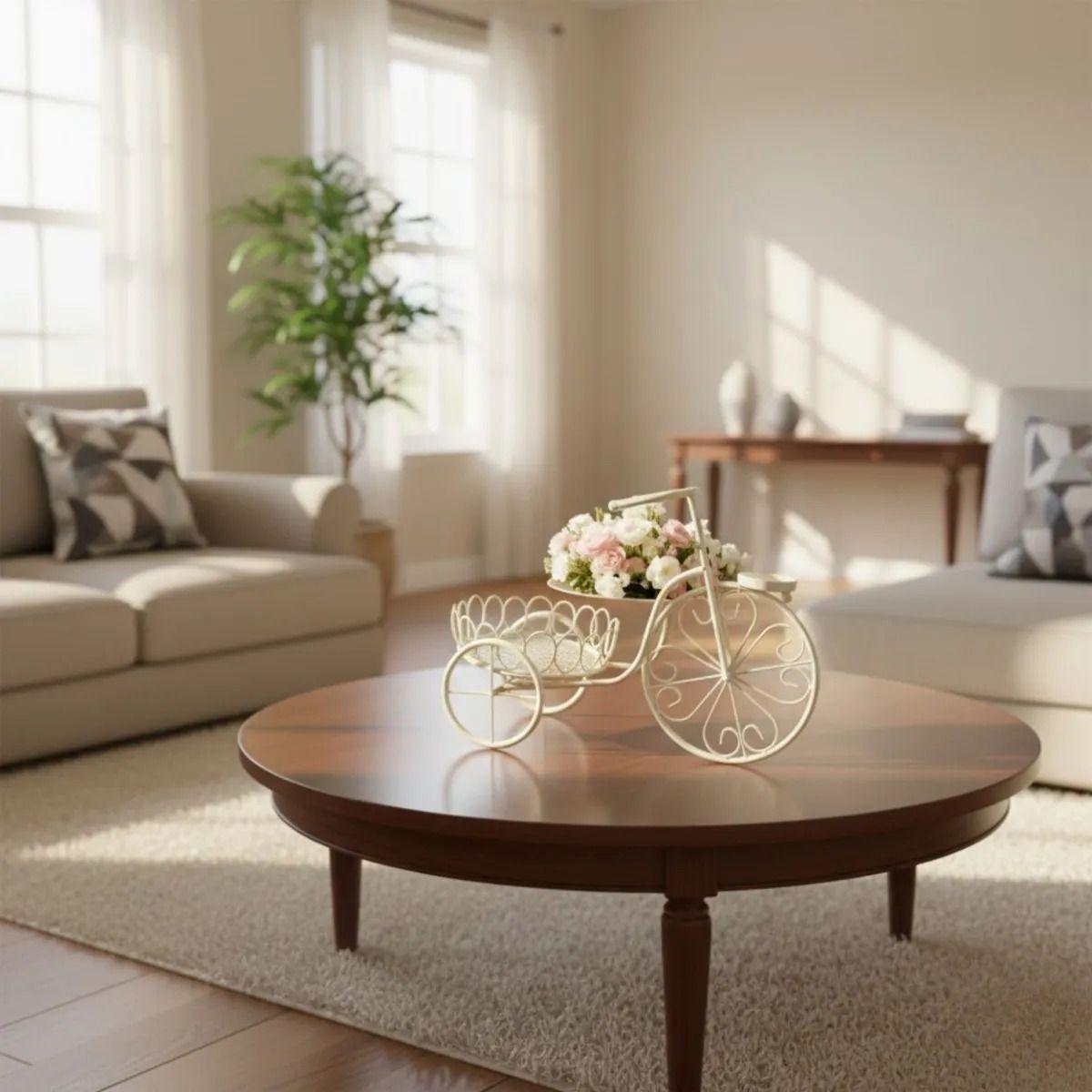 Porta Maceta Decorativo Bicicleta Adorno Estilo Clásico Jhn-6