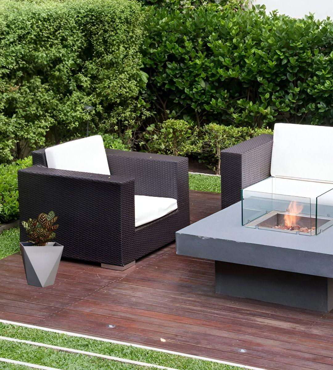 Set 6 Macetero Geométrico Patrón Hexagonal Moderno Jhn-6