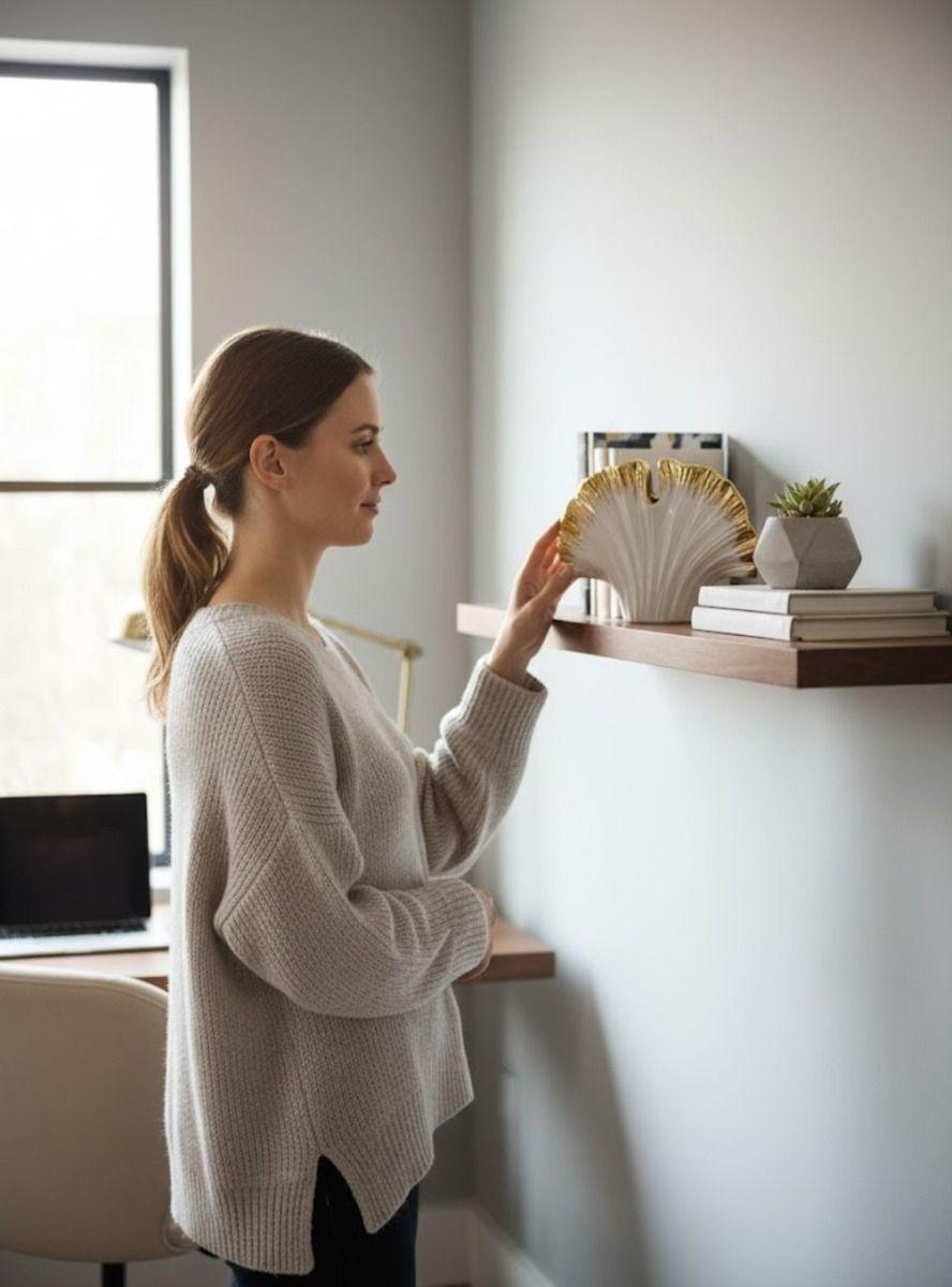 Figura Decorativa Adorno Mesa Diseño Orgánico Estatua Jhn-2