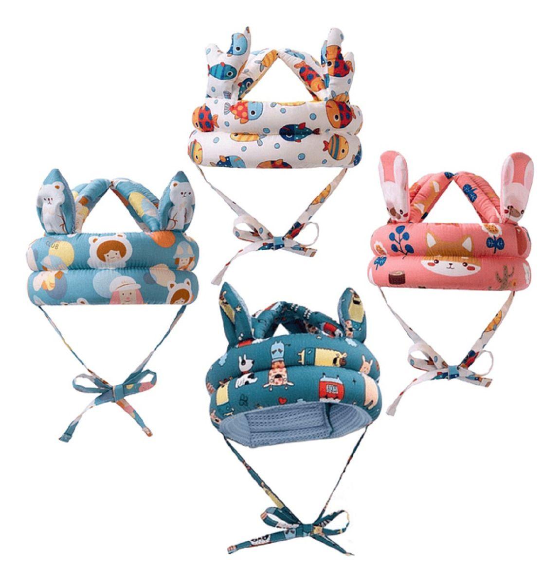 Set 2 Cascos Esponjas Antigolpes Protector Suave Bebe Lau-0