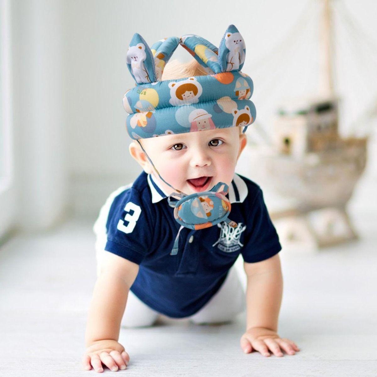 Set 2 Cascos Esponjas Antigolpes Protector Suave Bebe Lau-4