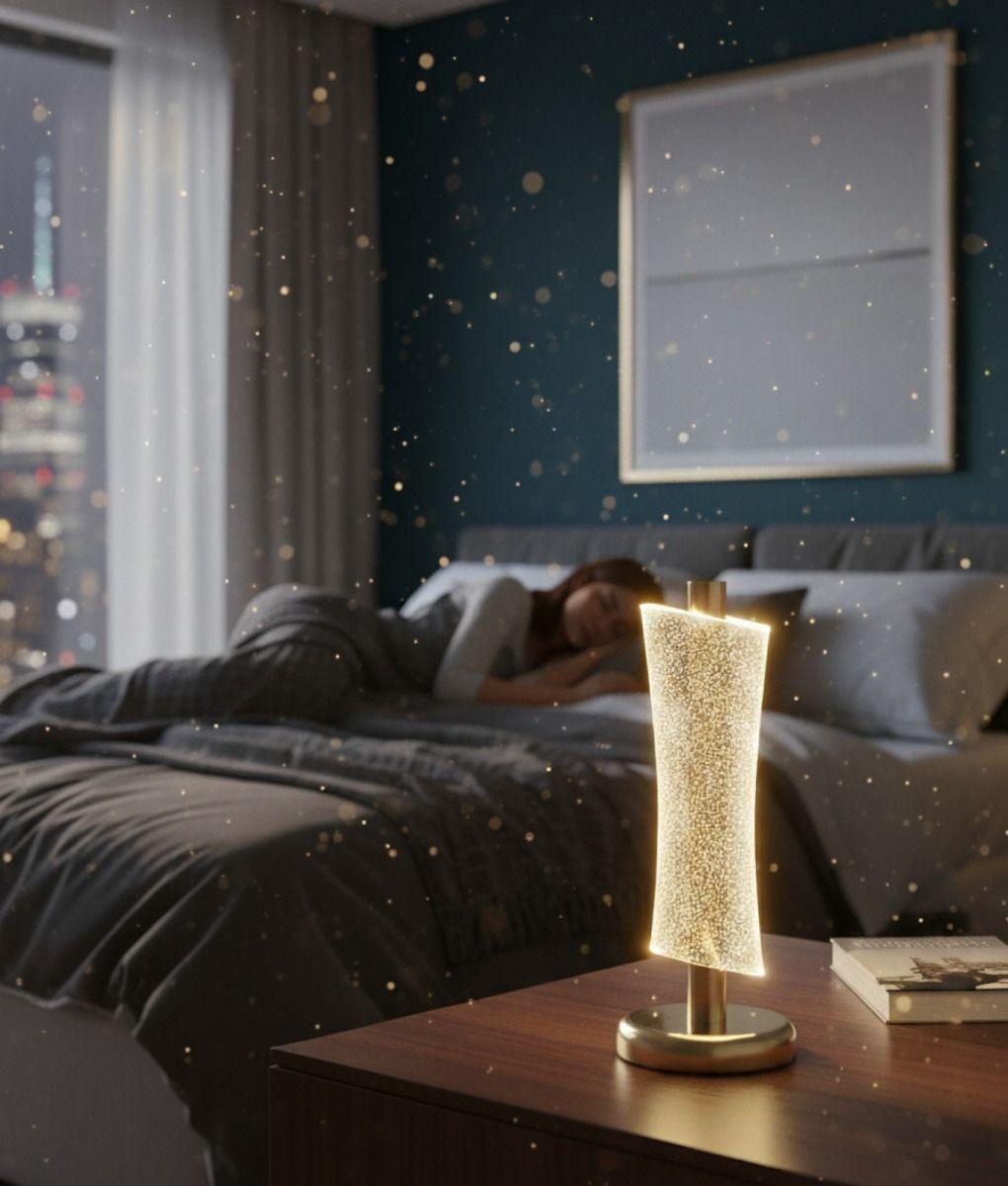 Lámpara Mesa Cilíndrica Decoración Luminosa Hogar LED Jhn-4