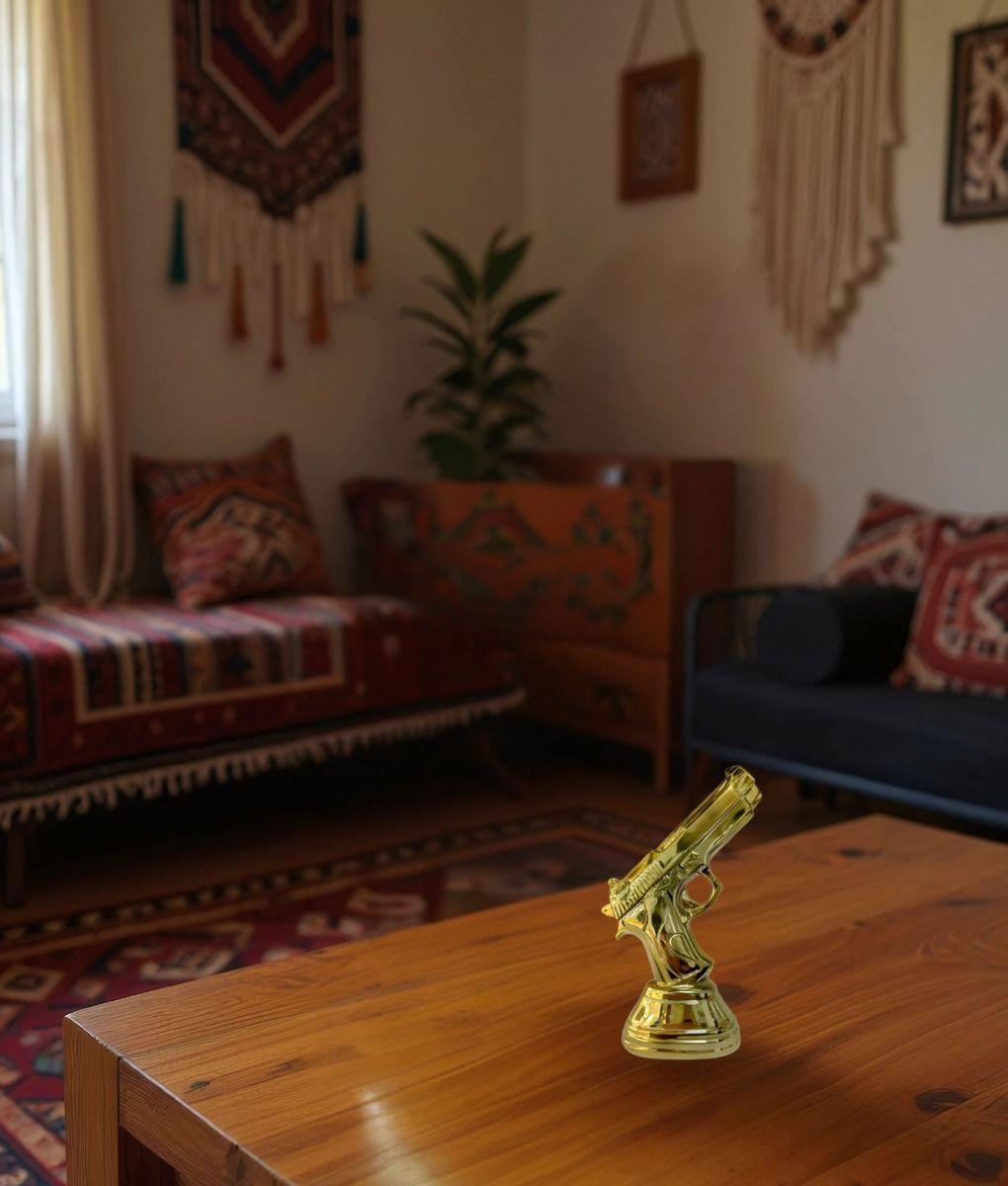 Figura Decorativa Estatua Pistola Adorno Arte Hogar Jhn-9