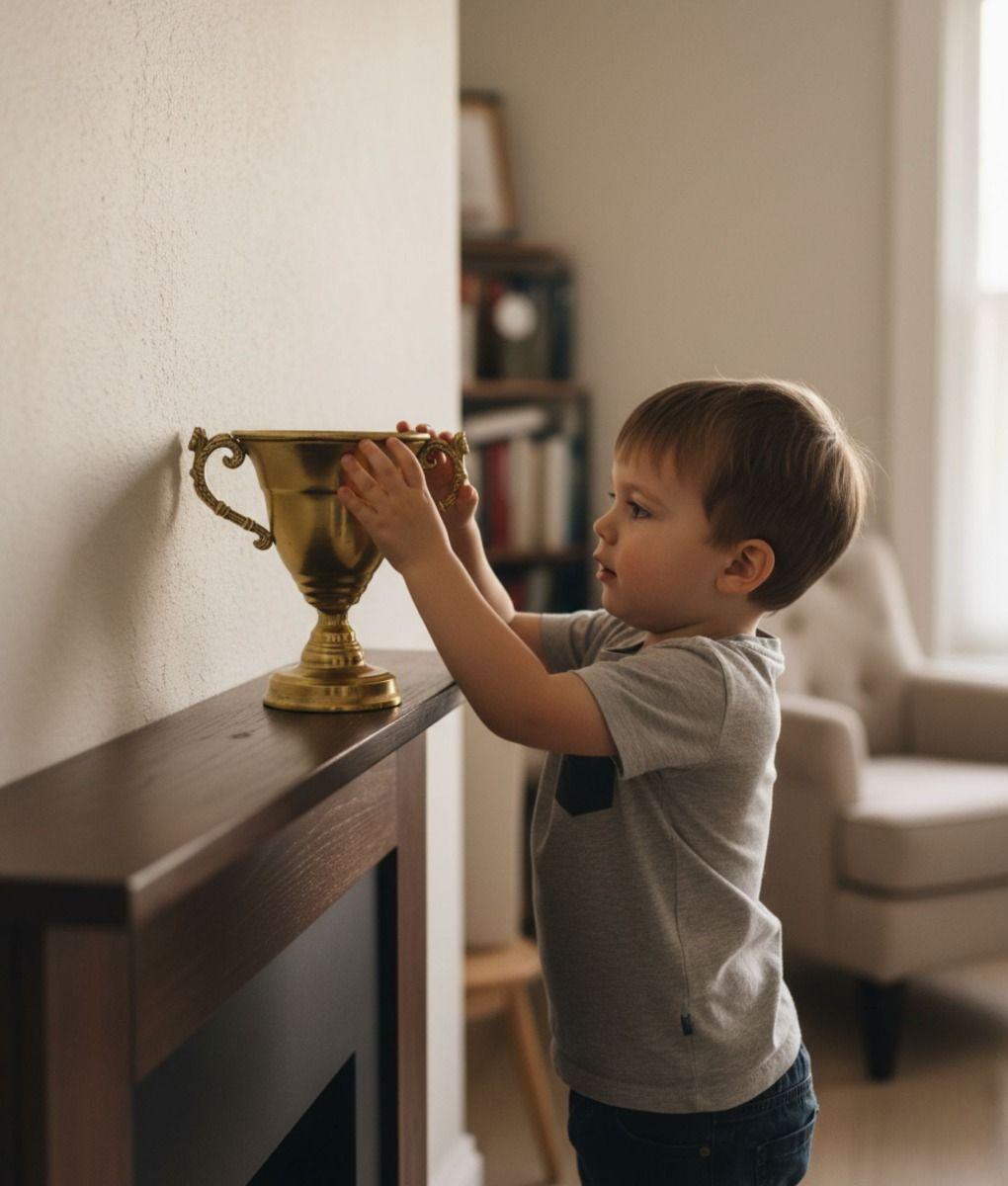 Figura Decorativa Copa Estatua Adorno Hogar Mesa Jhn-4