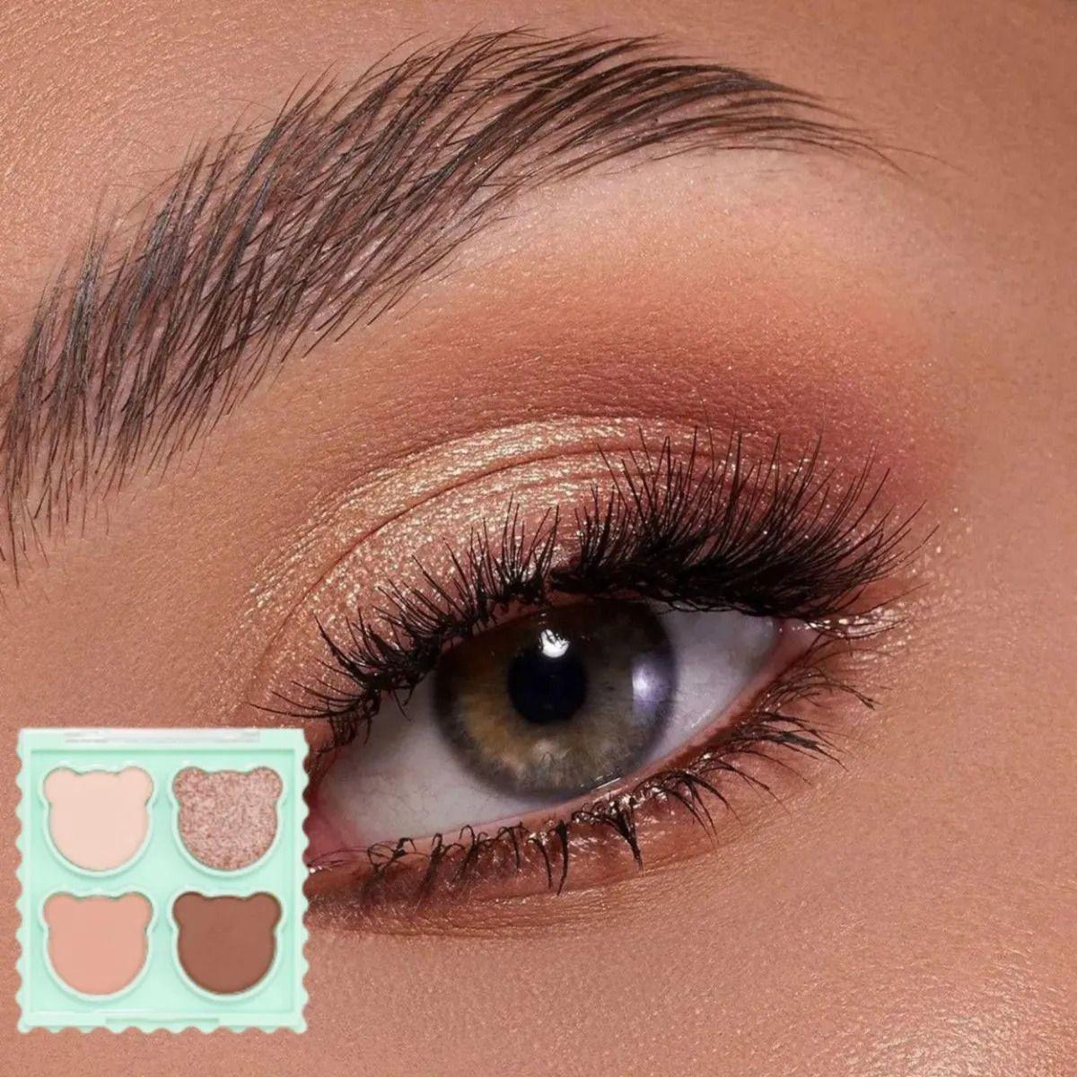 Paq 24 Paletas Sombras Ojos Osito Teddy Glam Compacto ALJ-3
