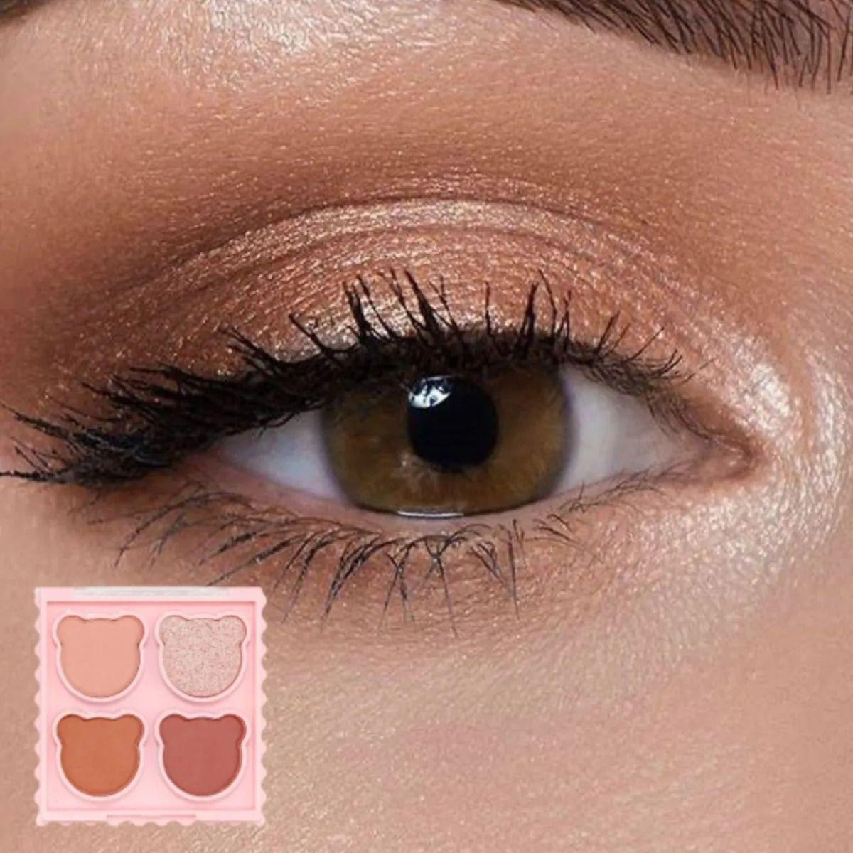 Paq 24 Paletas Sombras Ojos Osito Teddy Glam Compacto ALJ-6