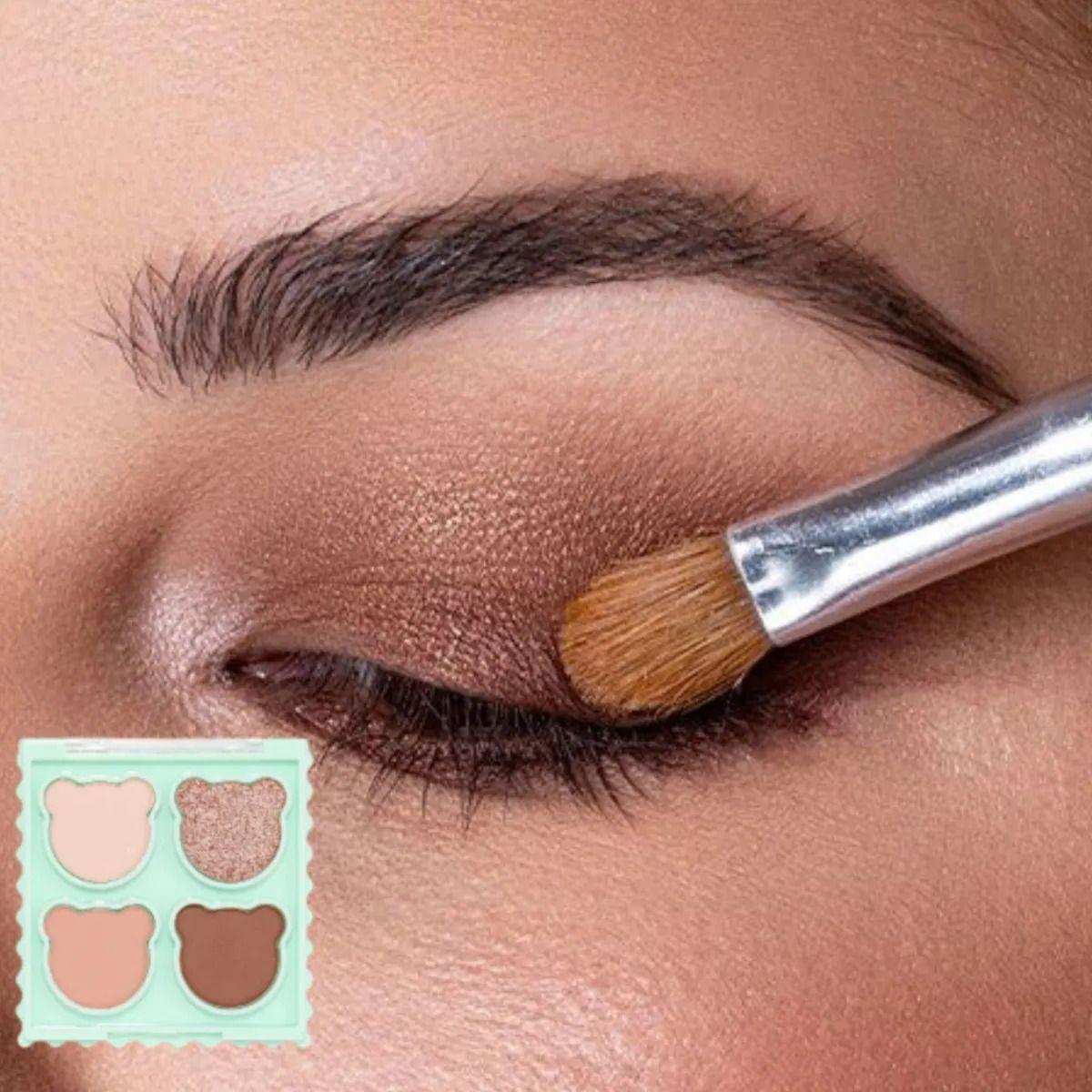 Paq 24 Paletas Sombras Ojos Osito Teddy Glam Compacto ALJ-7