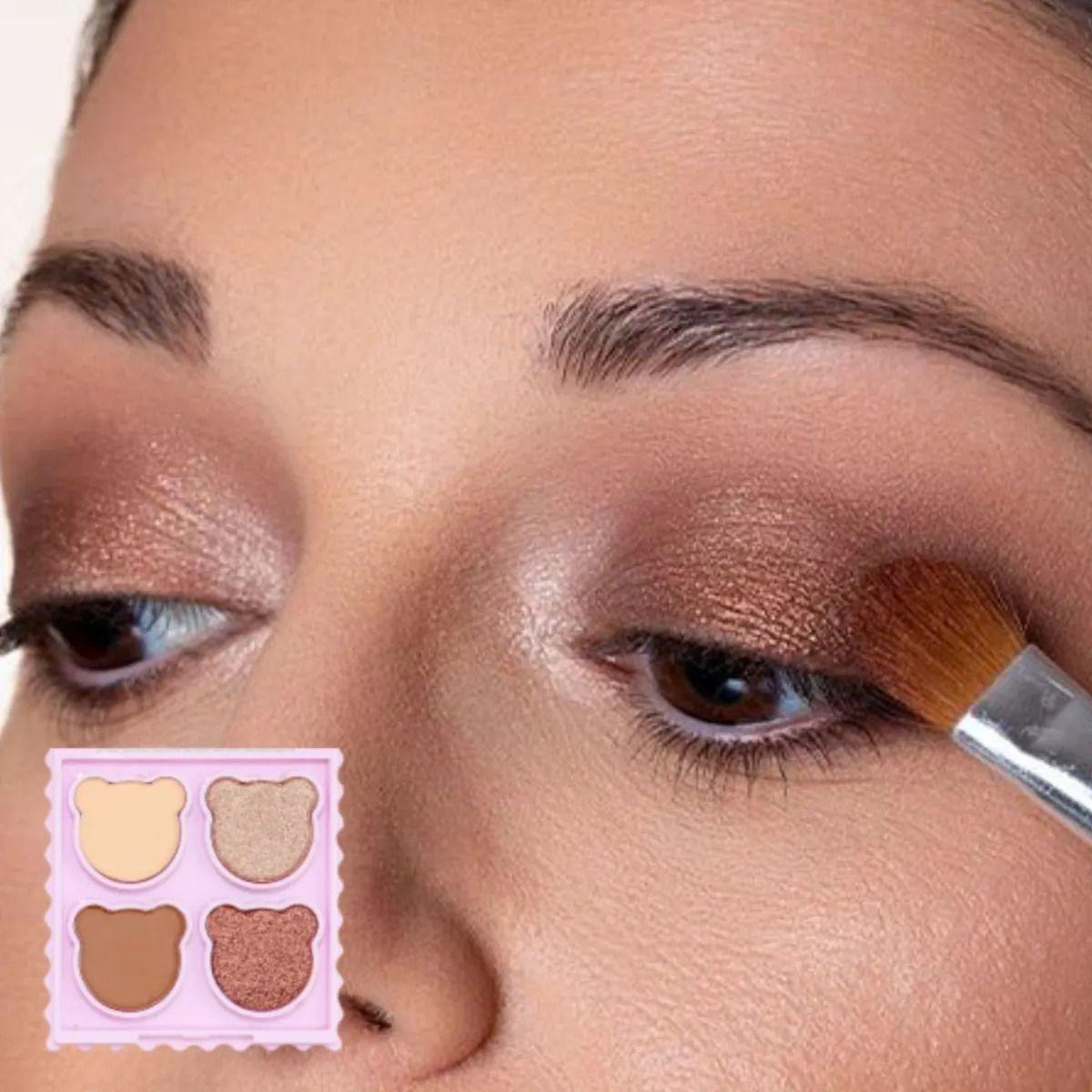Paq 24 Paletas Sombras Ojos Osito Teddy Glam Compacto ALJ-8