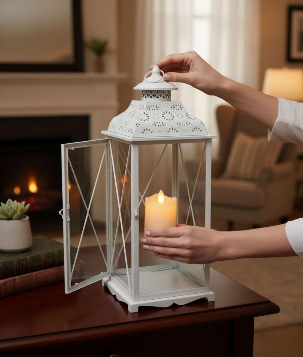 Set 2 Portavelas Decorativo Funcional Diseño Clásico Jhn-4