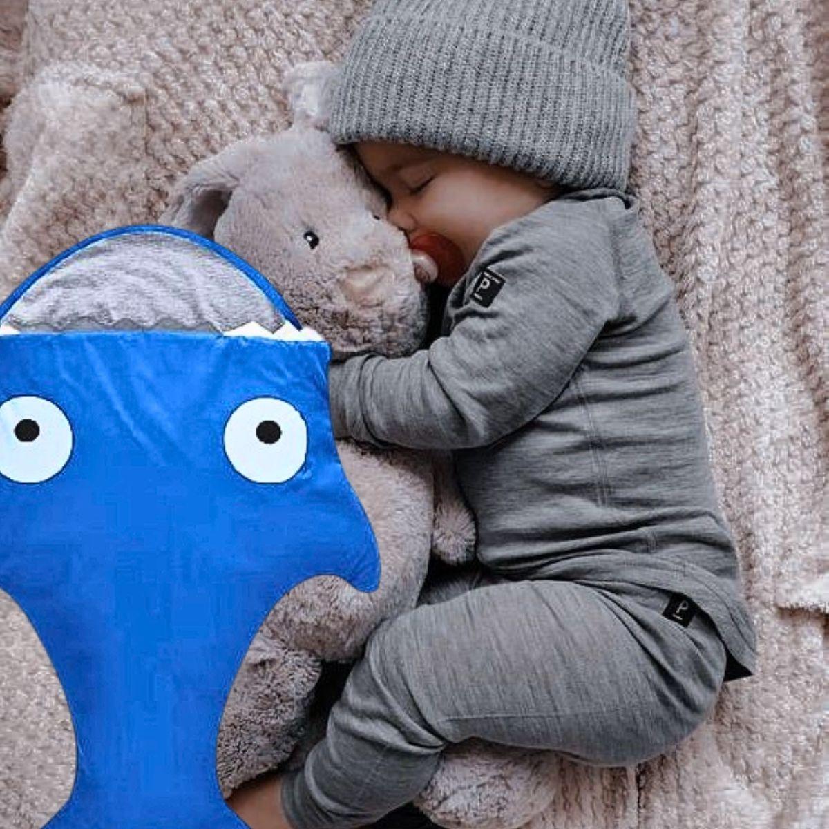 Saco Dormir Diseño Tiburon Comodo Calido Bebe Lau-3