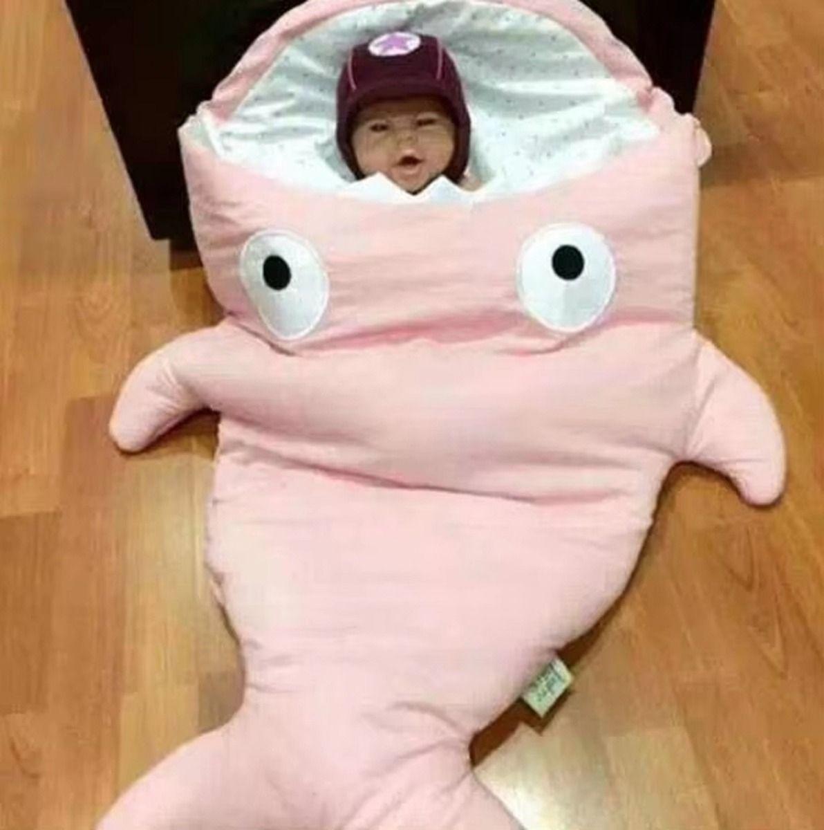 Saco Dormir Diseño Tiburon Comodo Calido Bebe Lau-8