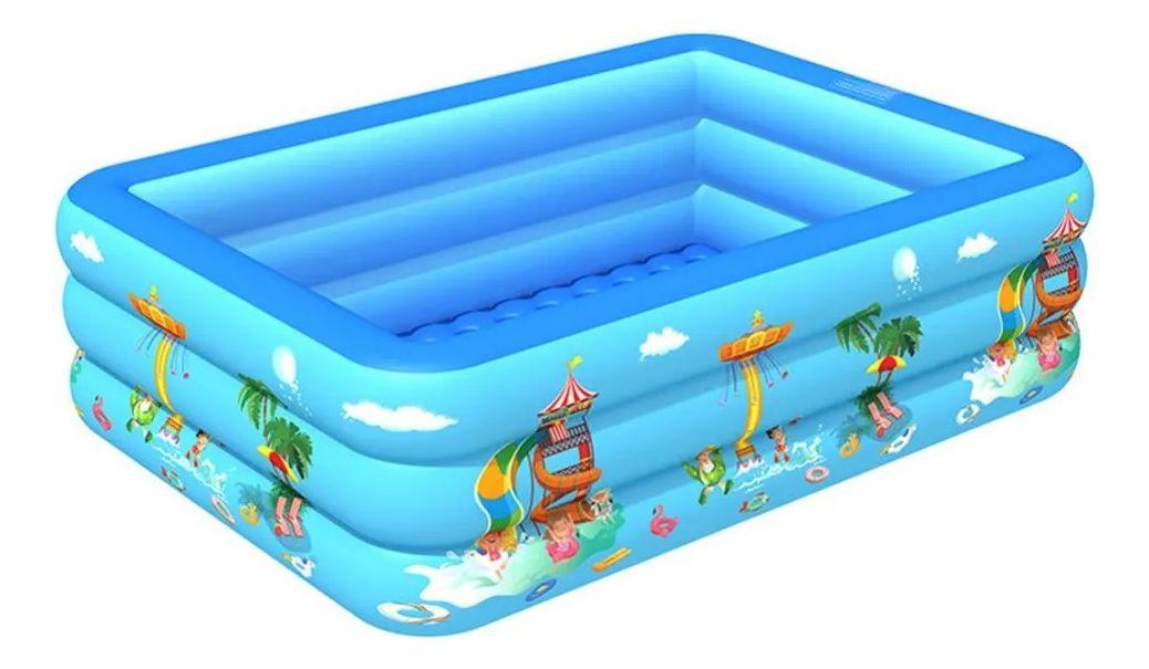 Piscina Inflable Patio Jardín Verano Portatil Niños Lau-3
