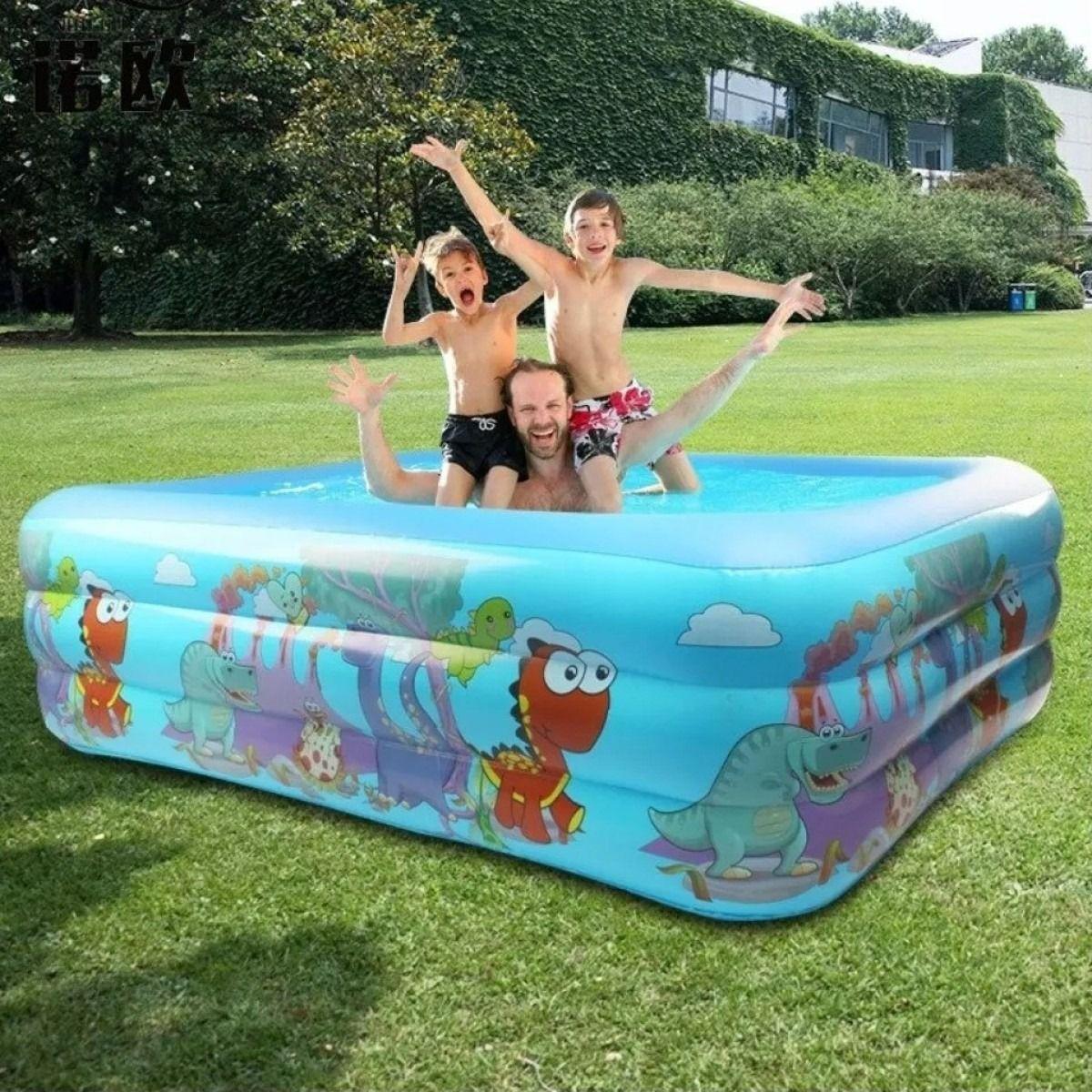 Piscina Inflable Patio Jardín Verano Portatil Niños Lau-6