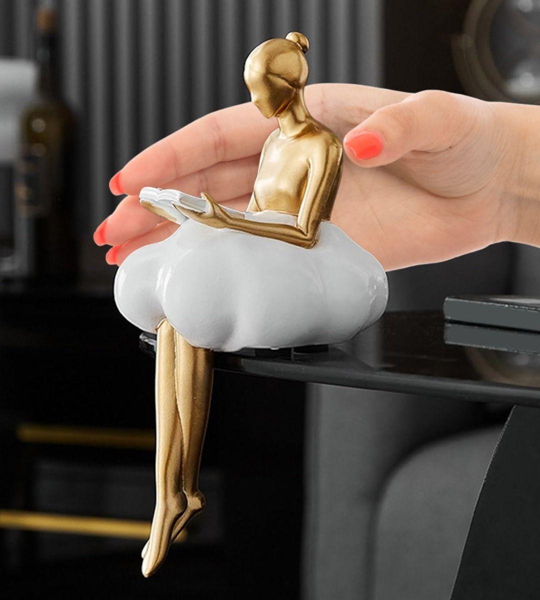 Set 2 Estatua Decorativa Creativa Figura Sentada Moderna Jhn-2