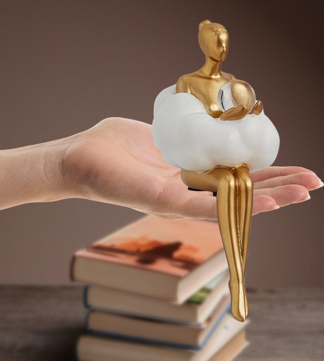 Set 2 Estatua Decorativa Creativa Figura Sentada Moderna Jhn-3