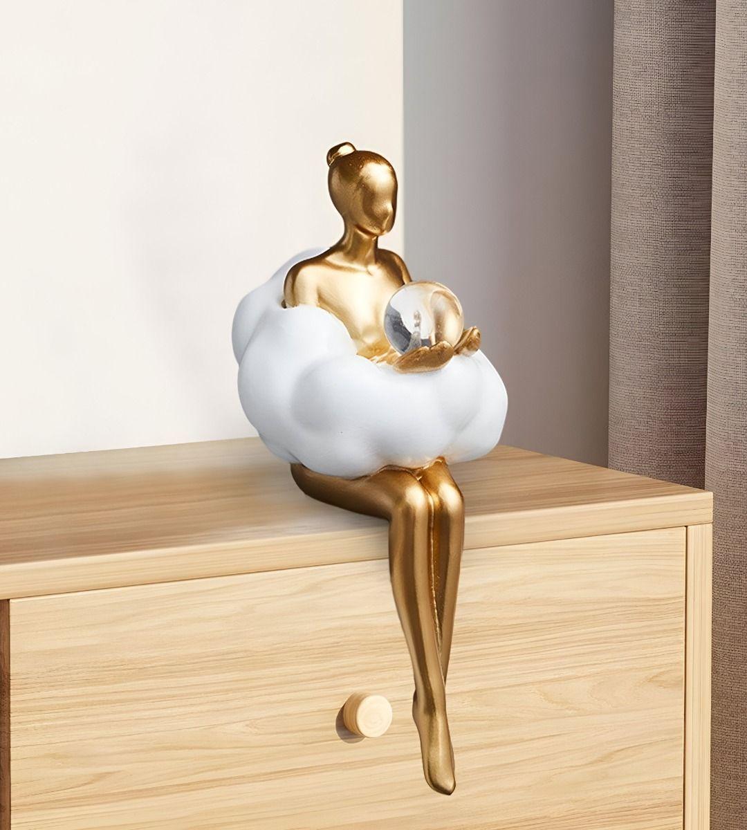 Set 2 Estatua Decorativa Creativa Figura Sentada Moderna Jhn-8