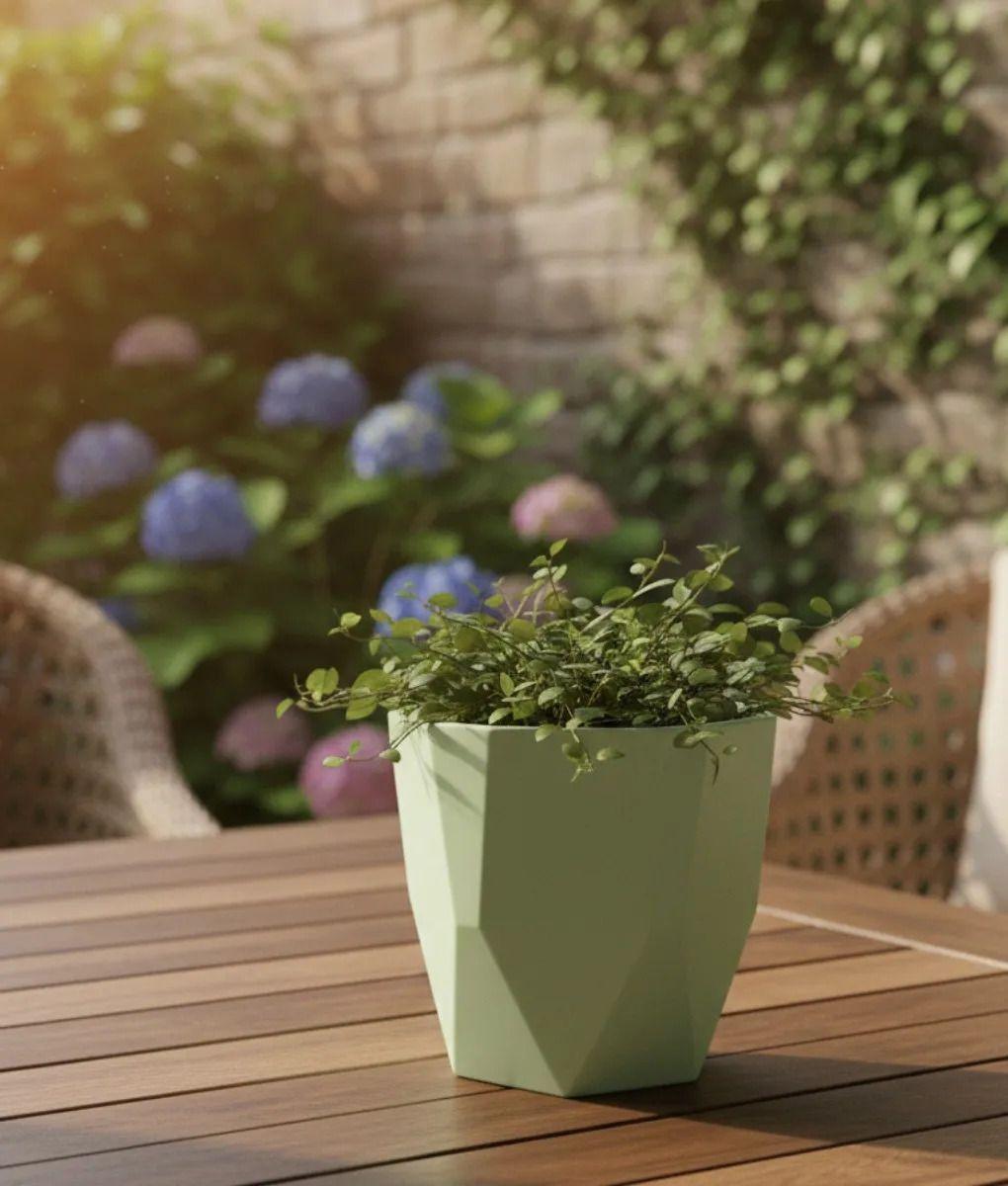 Set 5 Macetero Decorativo Estilo Diamante Moderno Jhn-7