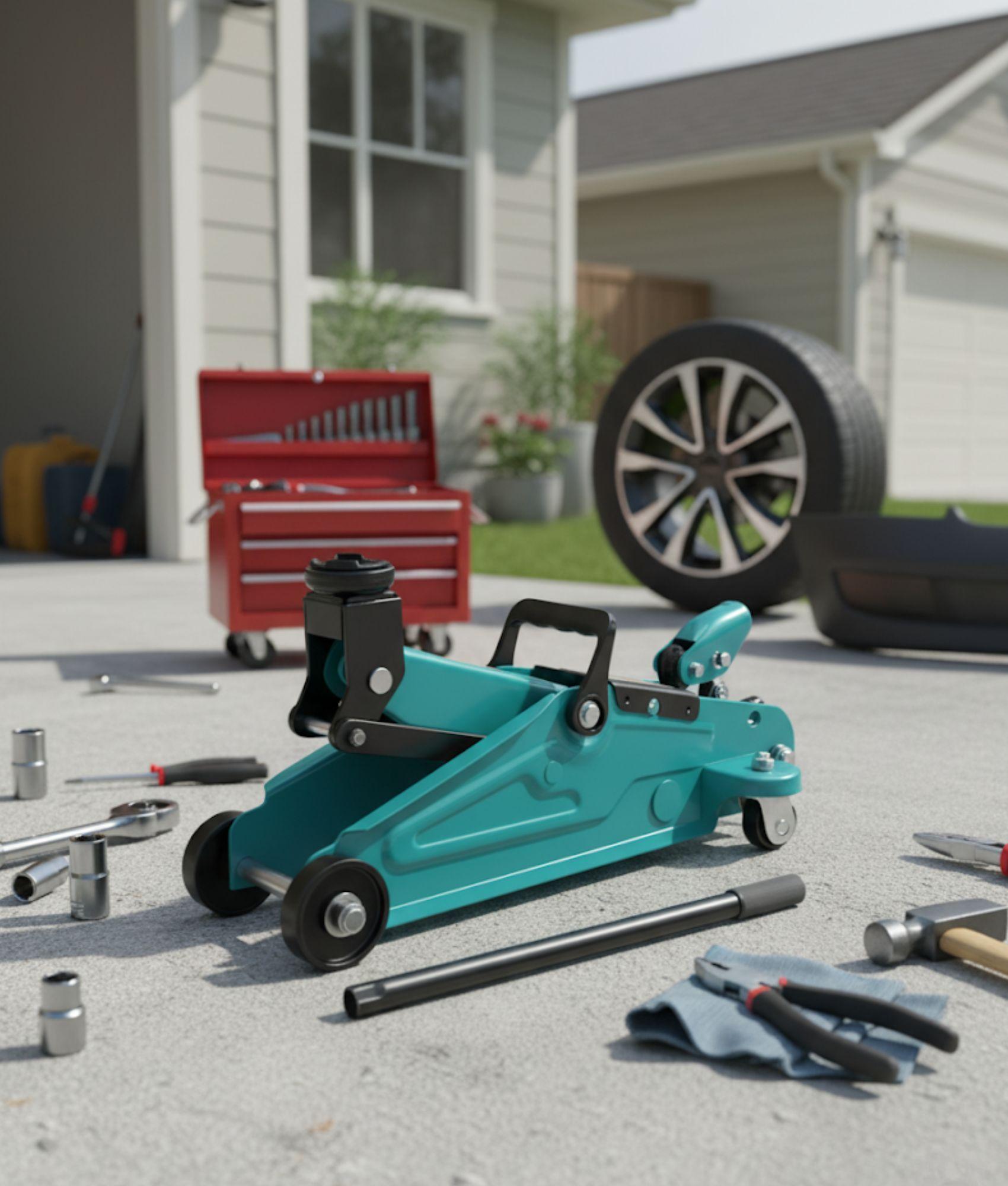 Gato Hidráulico 2 Toneladas Elevador Auto Vehículo Jhn-7