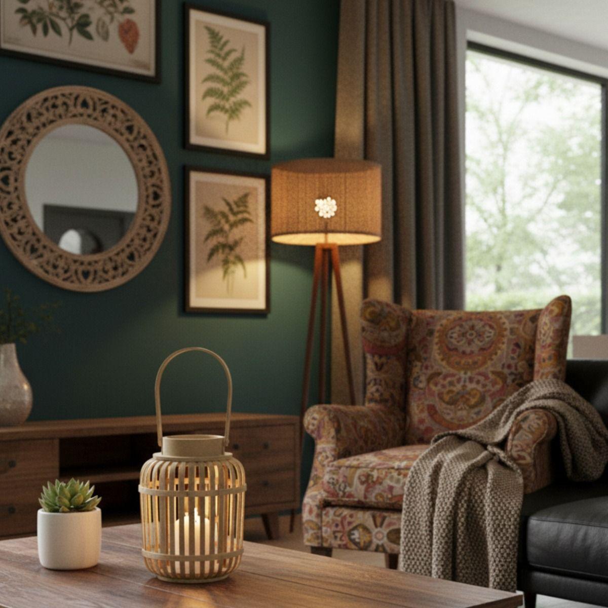 Portavelas Decorativo Farol Calidez Textura Hogar Jhn-8