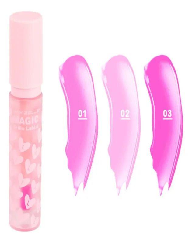 Pack 3 Brillos Labial Magic Gloss Hidratante Maquillaje Lau-2