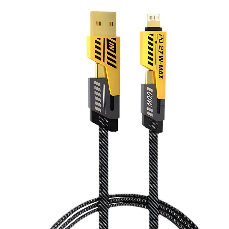 Set 2 Cable Multiple Carga Tipo C Carga Rapida Movil Lau-2