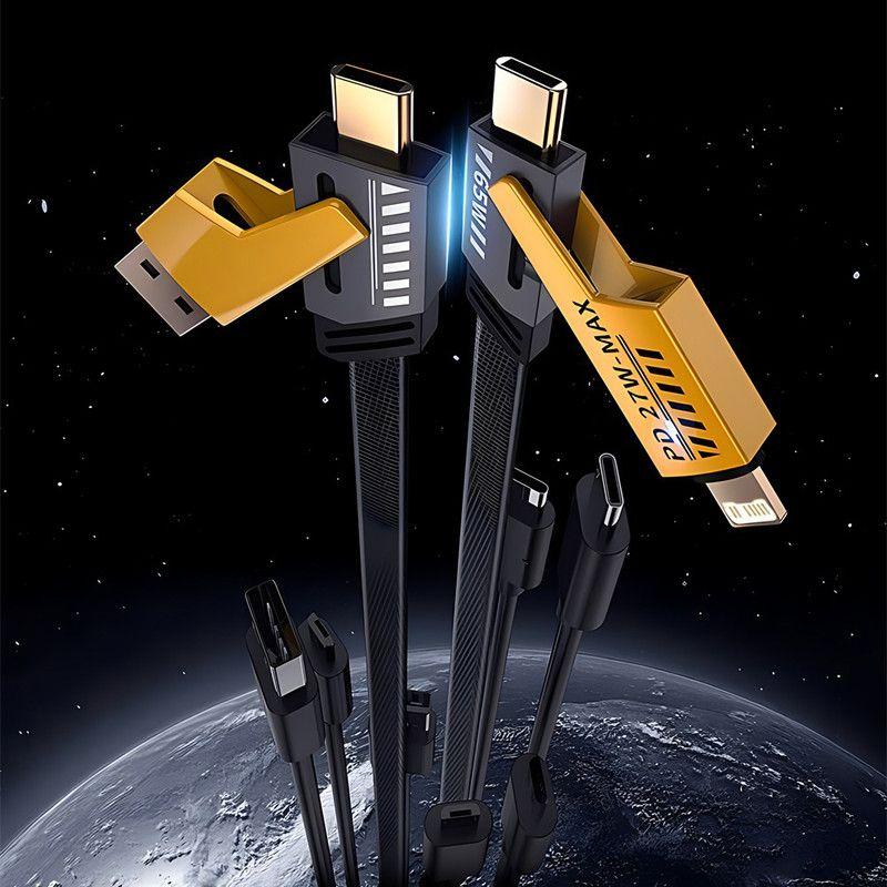 Set 2 Cable Multiple Carga Tipo C Carga Rapida Movil Lau-4