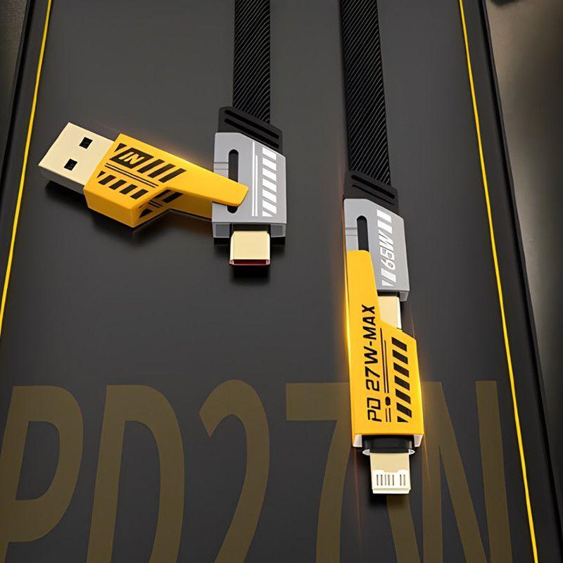 Set 2 Cable Multiple Carga Tipo C Carga Rapida Movil Lau-6