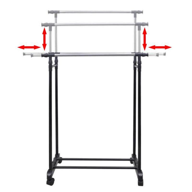 Perchero Ajustable Ropa Doble Diseño Elegante Sala Estar Jer-6