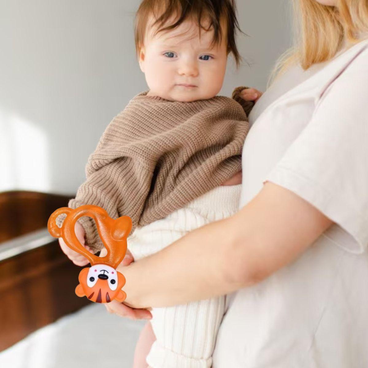 SET 6 MORDEDORES RASCA ENCIAS FORMA DE ANIMALES BEBE LAU-7