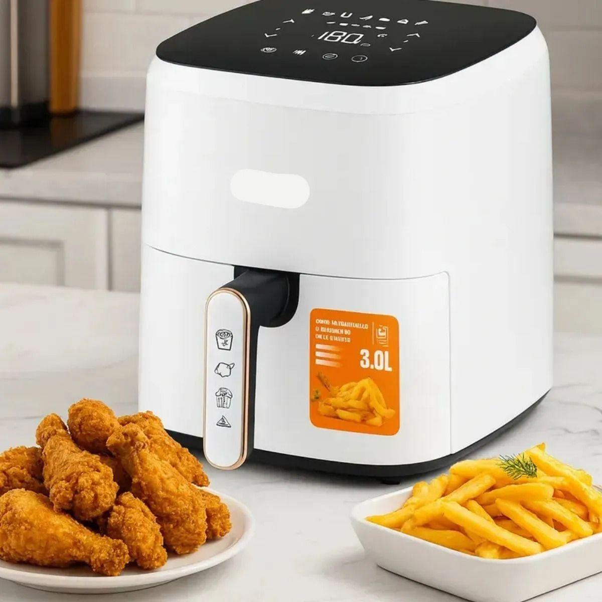 FREIDORA DE AIRE DE 3L COCINA PRACTICO MULTIFUNCIONAL LAU-2